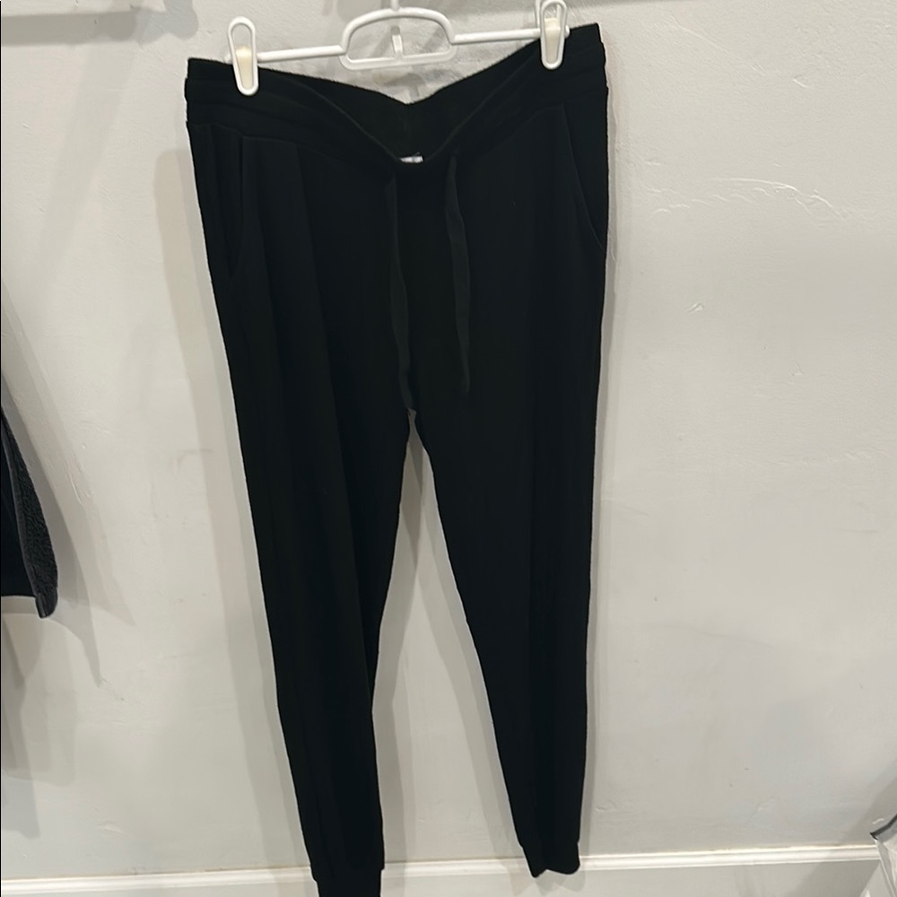 Z Supply Black Track Pants Sleek Tapered Design